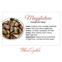 MUGGLESTONE Crystal Information Card Double sided #HC134